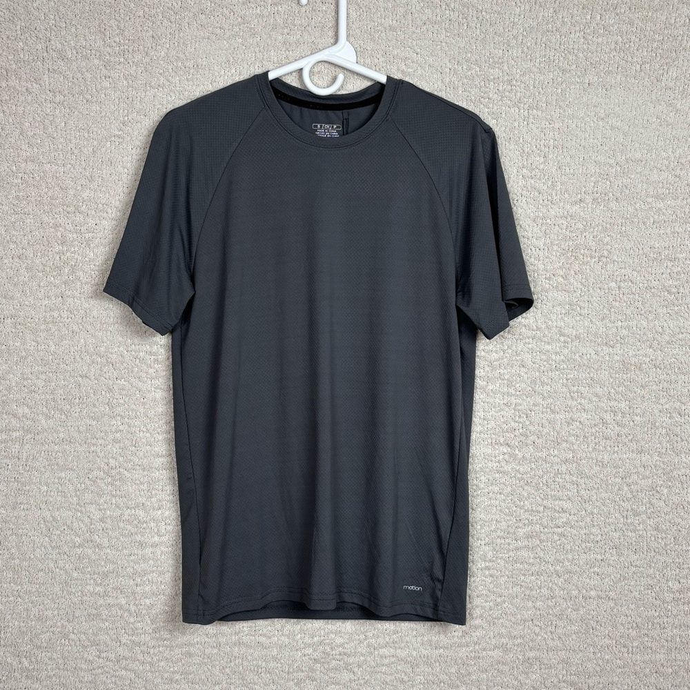 Motion Shirt Mens S Gray Core Motion Crew Pull‎ Over Short Sleeve